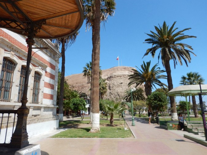 Le long de la plage à Arica